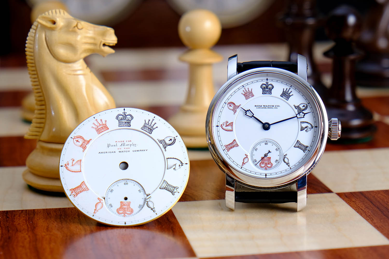 RGM Chess in Enamel American-Made Replica Watch