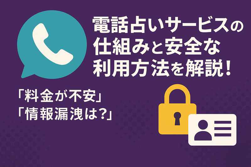 電話占いサービスの仕組みと安全な利用方法を解説！